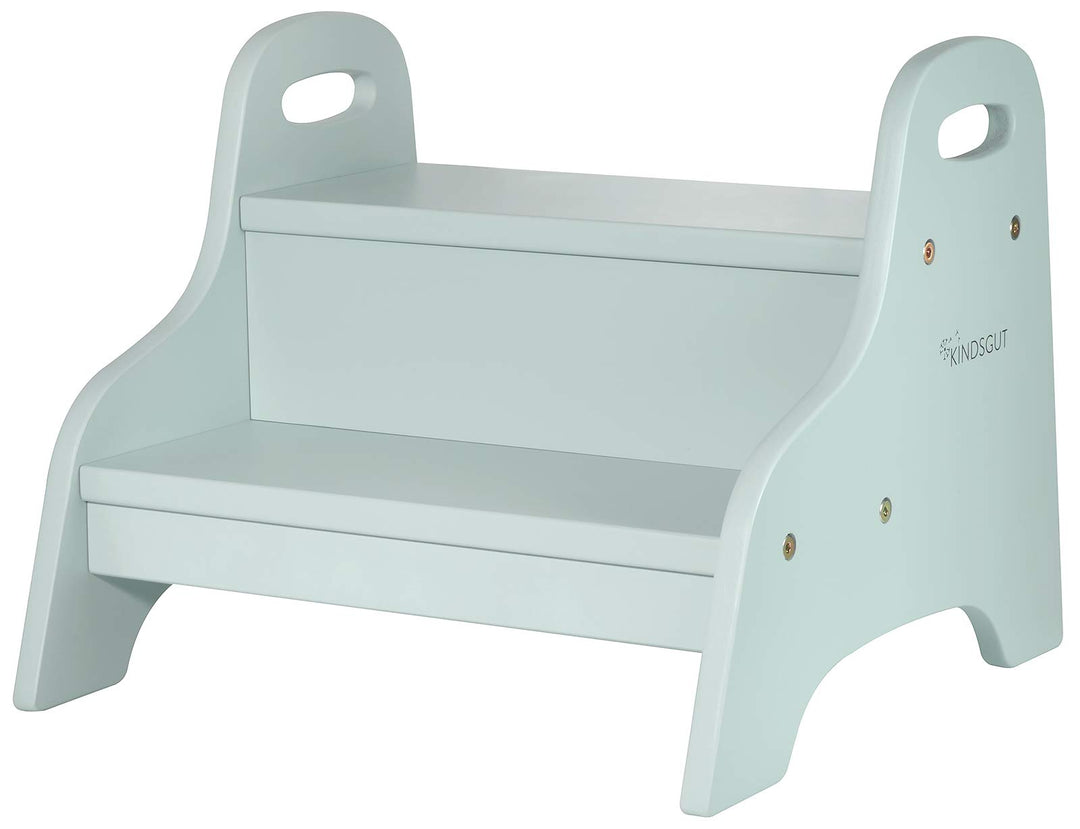 Kindsgut Holztritt, Tritt-Hocker mit 2 Stufen ideal für Kinder, dezente Farben und hochwertige Quali