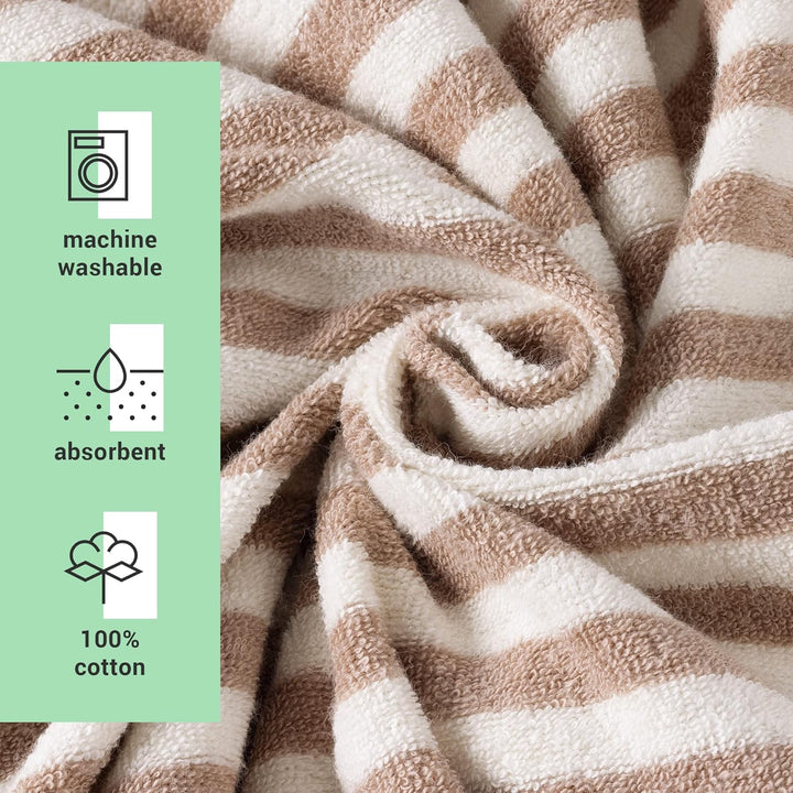 HOMELEVEL Badeponcho Unisex - Surf Poncho aus 100% Baumwolle - Tuch für Erwachsene - Bademantel für