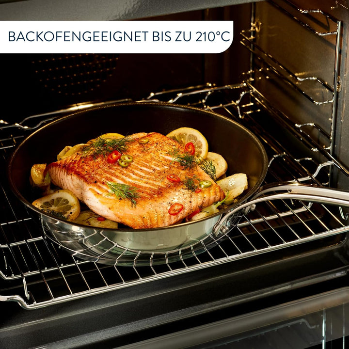 Tefal Jamie Oliver Cook's Classics Bratpfanne 28 cm, Pfanne Induktion, Antihaftversiegelung, Thermo-