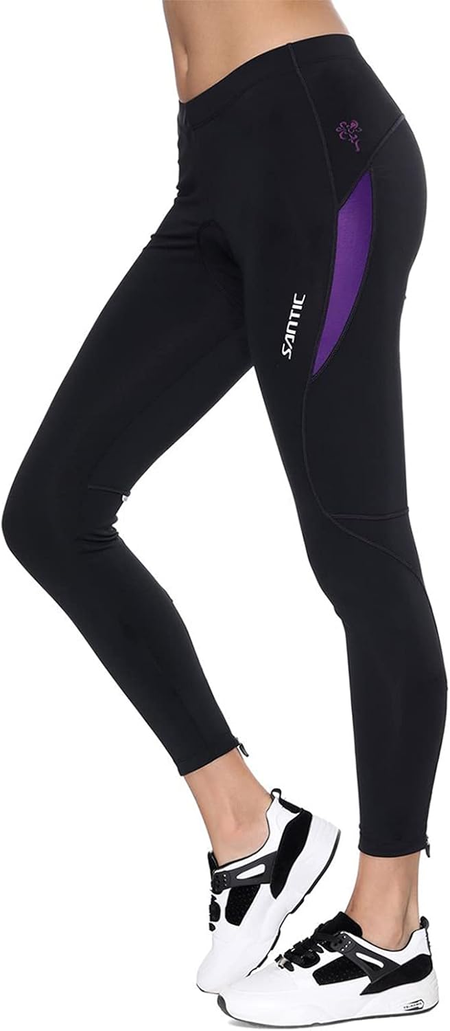 Santic Fahrradhose Damen Gepolstert Lang Radhose Damen Lang Radle rhose Damen Gepolstert auch für MT