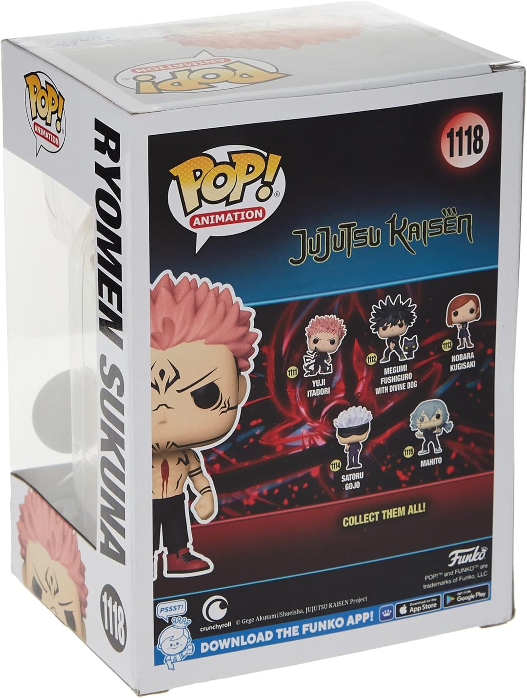 Funko Jujutsu Kaisen POP & Buddy! Animation Vinyl-Figur Sukuna mit Herz 9 cm