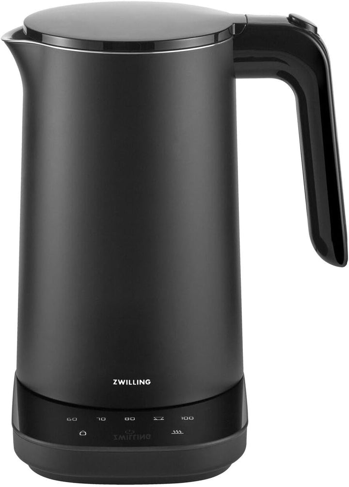 ZWILLING ENFINIGY Wasserkocher Pro mit 6 Temperatureinstellungen, Warmhaltefunktion, Edelstahl-Behäl