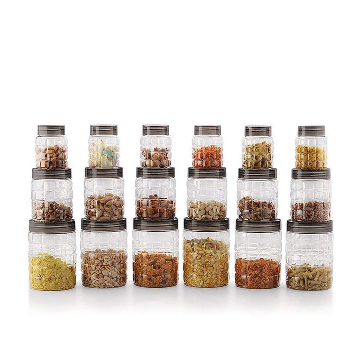 Cello Checkers PET-Kanister-Set, Kunststoff, 18-teilig, transparent