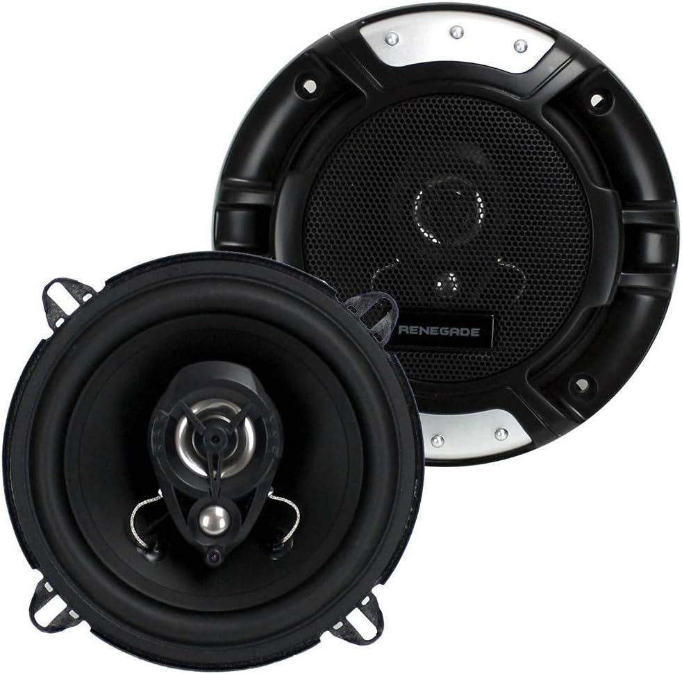2 Lautsprecher RENEGADE RX52 2 Wege koaxial 5,25" 13,00 cm 130 mm Durchmesser 80 watt rms 160 watt m