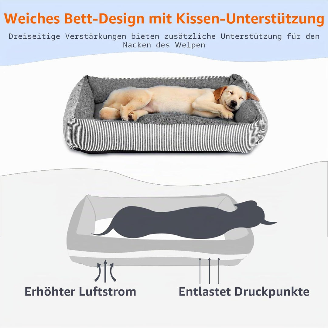 Hundeautositze für kleine Hunde, abnehmbarer Hundesitz mit weichem Baumwollkissen, Komfort-Haustier-