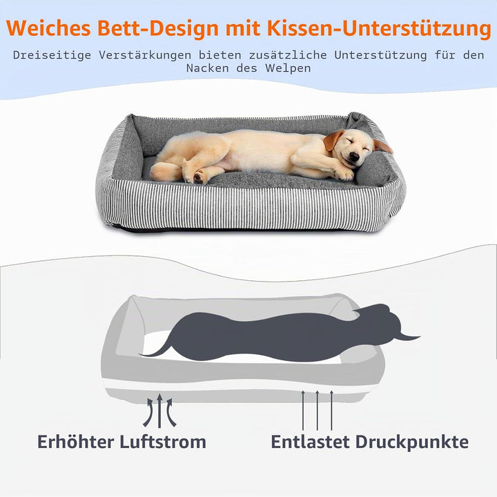 Hundeautositze für kleine Hunde, abnehmbarer Hundesitz mit weichem Baumwollkissen, Komfort-Haustier-