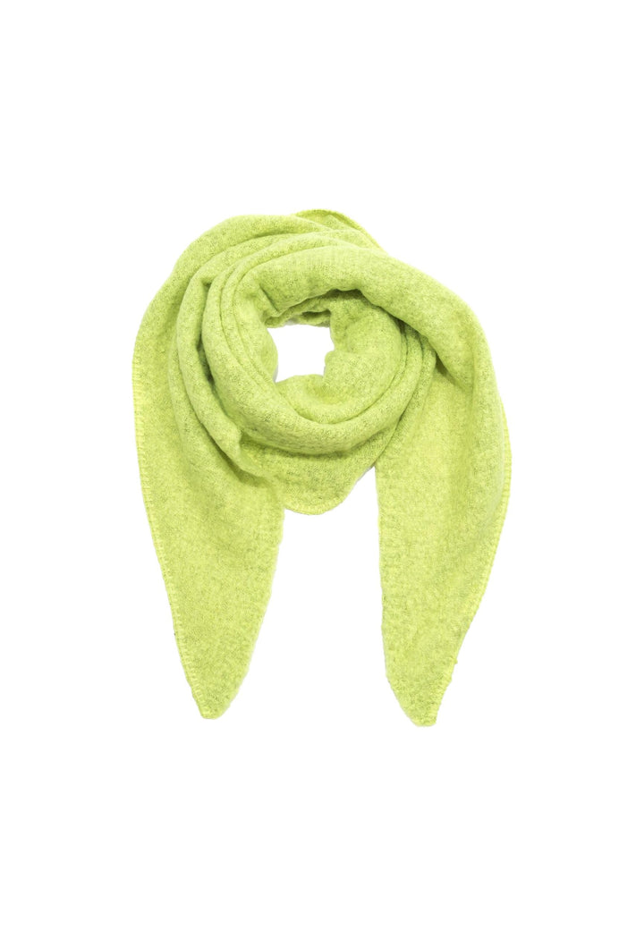 Faera XXL Dreieckstuch Bouclé elastisch weiches cozy Material Einheitsgrösse Neongelb, Einheitsgröss