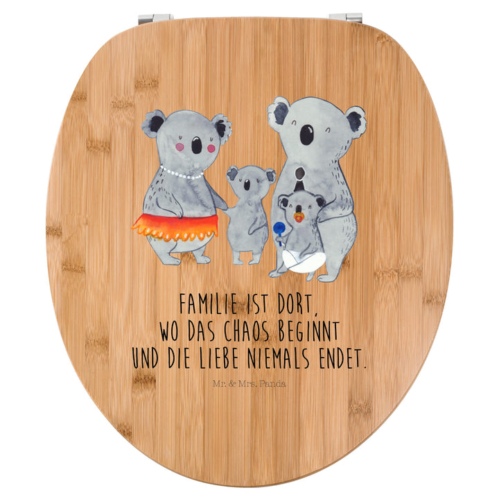 Mr. &amp; Mrs. Panda Motiv WC Sitz Koala Familie - Geschenk, Toilette, WC-Sitz, Koalas, Klodeckel, Papa,