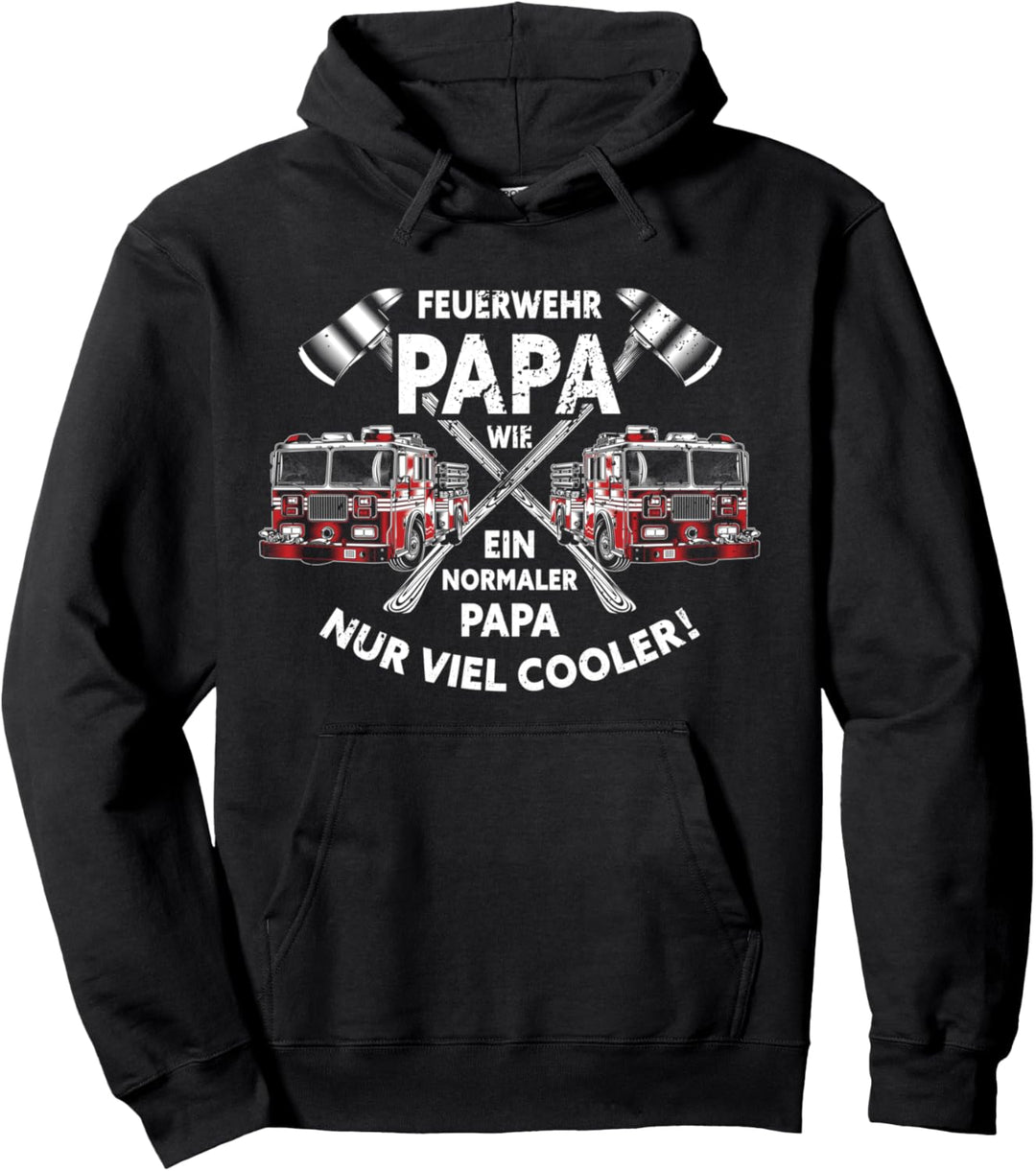 Feuerwehr Papa | Feuerwehrmann Vater Geschenkidee Vatertag Pullover Hoodie