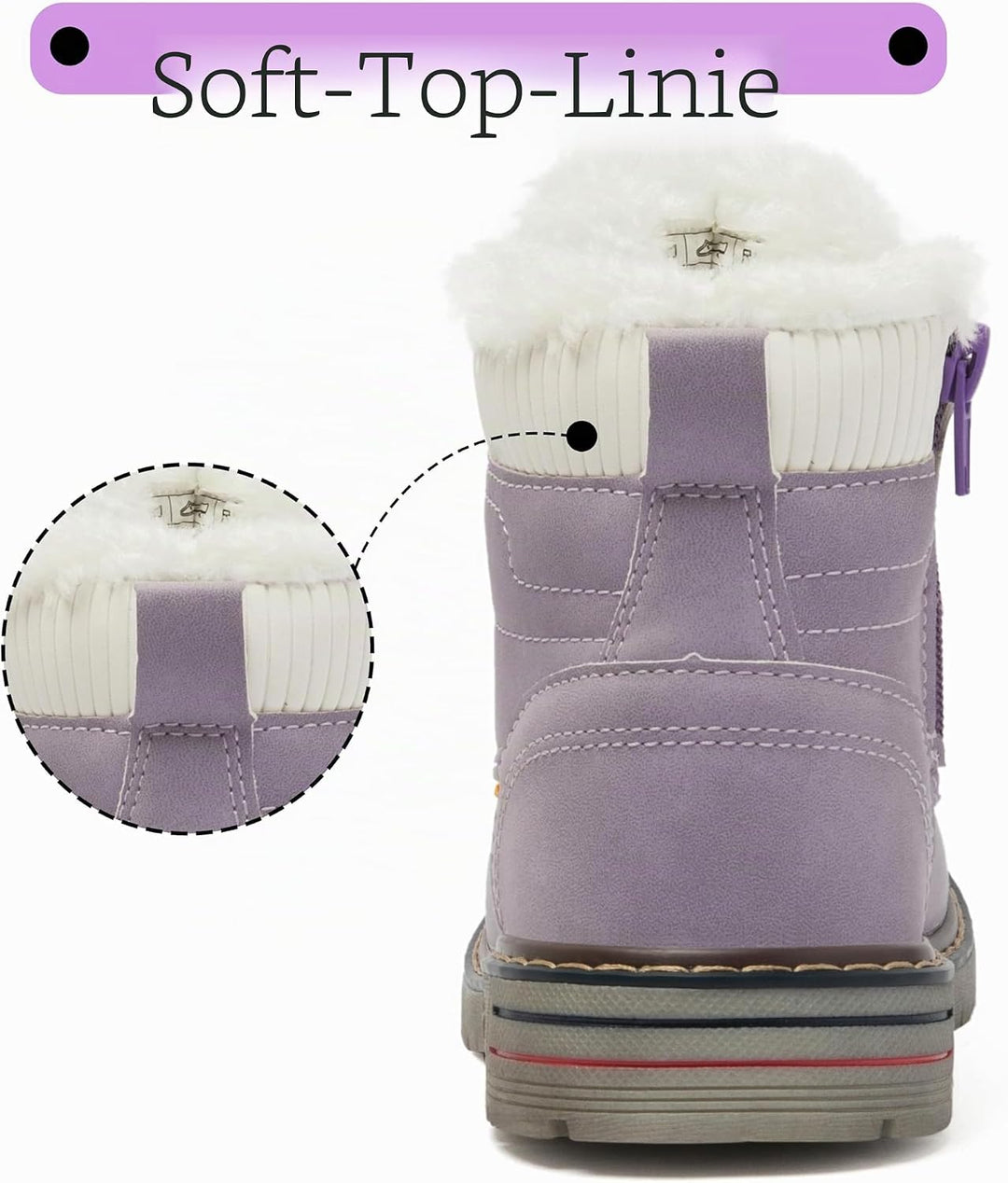 Mishansha Winterschuhe Kinder Warme Stiefeletten Gefüttert Winterstiefel Jungen Mädchen Schneestiefe