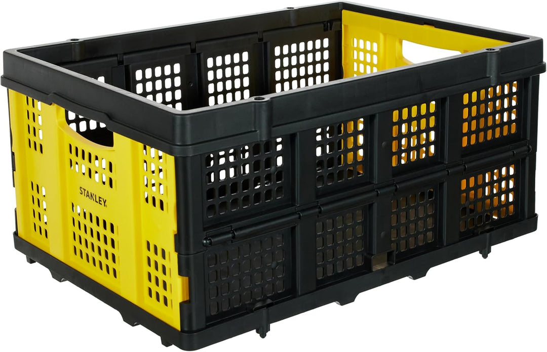 Stanley Stabile Klappbox in Industriequalität, Patentierter Faltmechanismus, Solide Konstruktion, Ho