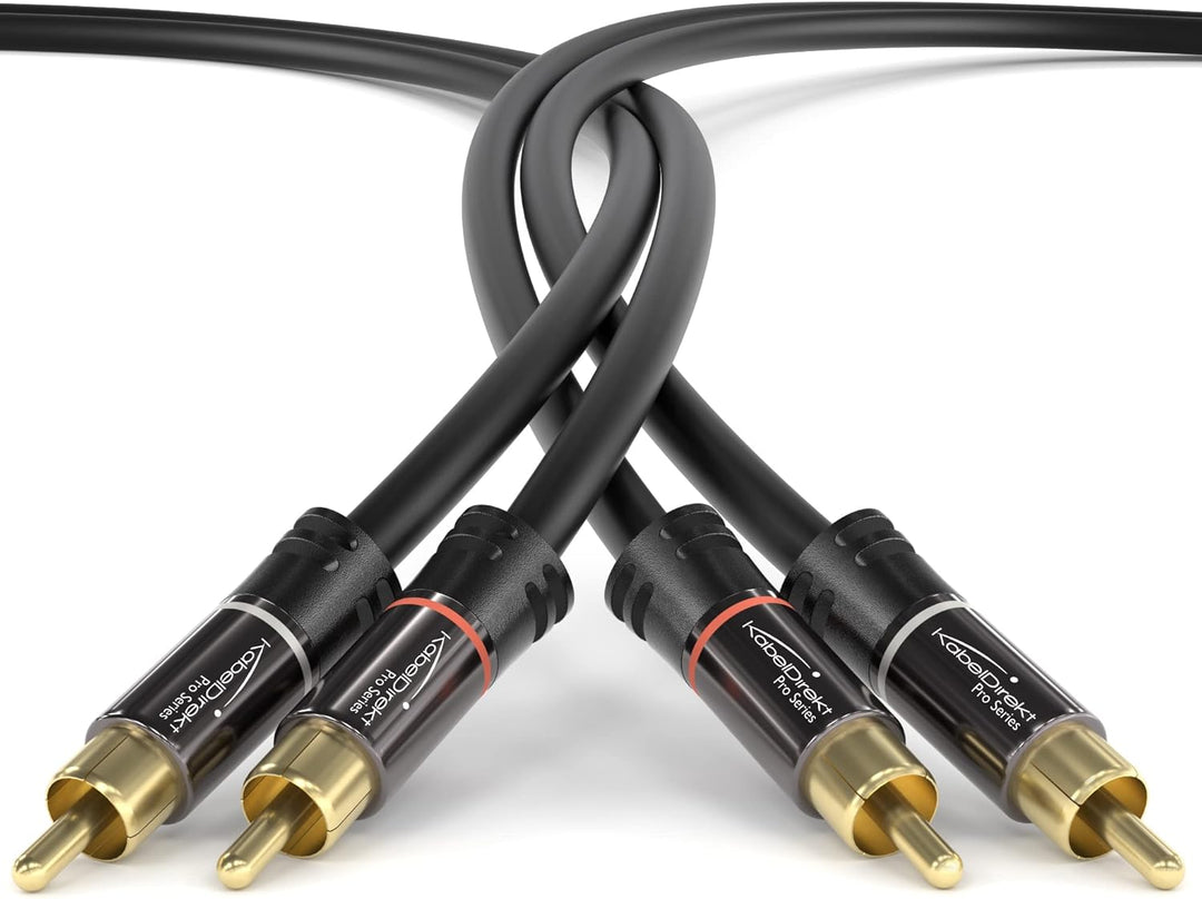 Pro-Ject Phono Box E, Phono Vorverstärker (Weiss) & KabelDirekt – 0,5 m Cinch Kabel, Stereo Audio Ka