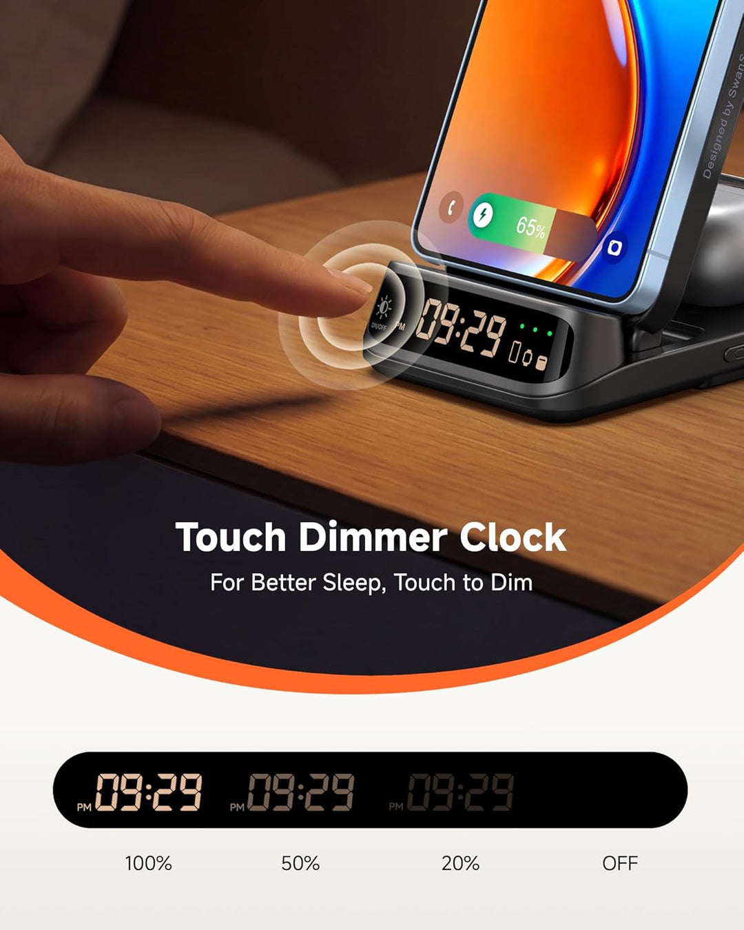 SwanScout Induktive Ladestation, Wireless Charger für Samsung Galaxy S25 Ultra/S25+/S25/S24/S23/S22/