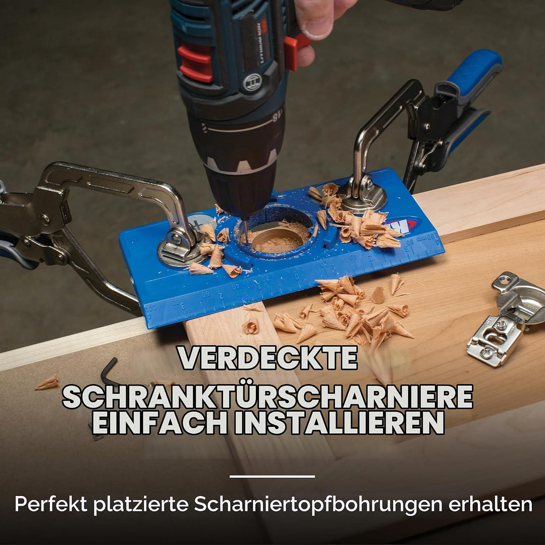 Kreg Tool Company KHI-HINGE Concealed Hinge Jig by Kreg Tool Verdeckte Scharniervorrichtung, Verdeck