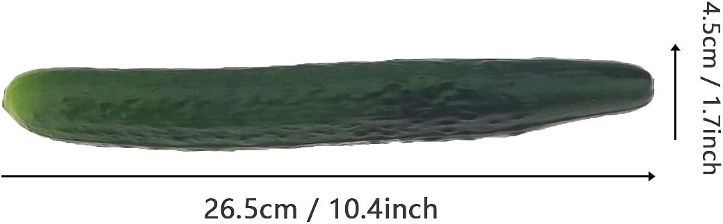 2 PCS Künstliche Soft PU Gurke Dekoration Haushalt Party Gefälscht Grün Realistisch Gemüse Faux Mode