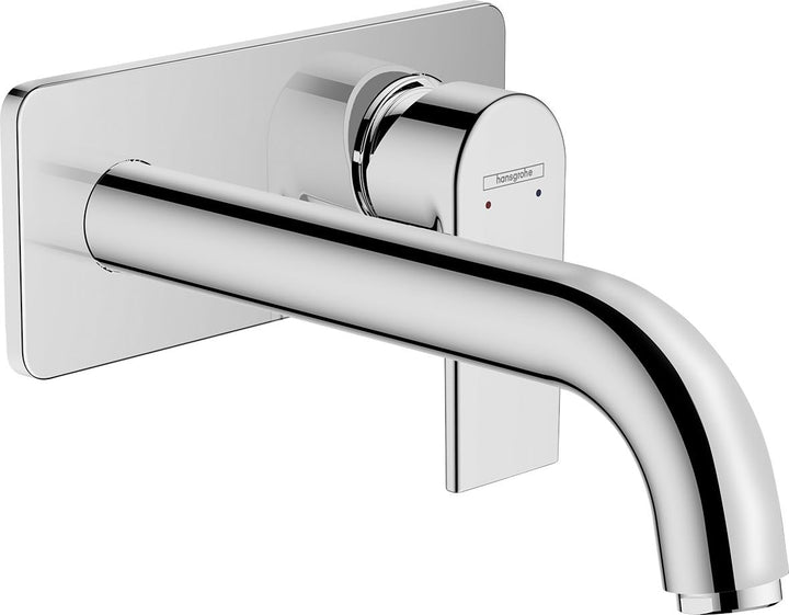 hansgrohe Waschtischarmatur Unterputz Vernis Shape, Wasserhahn Bad für Wandmontage, Badarmatur wasse