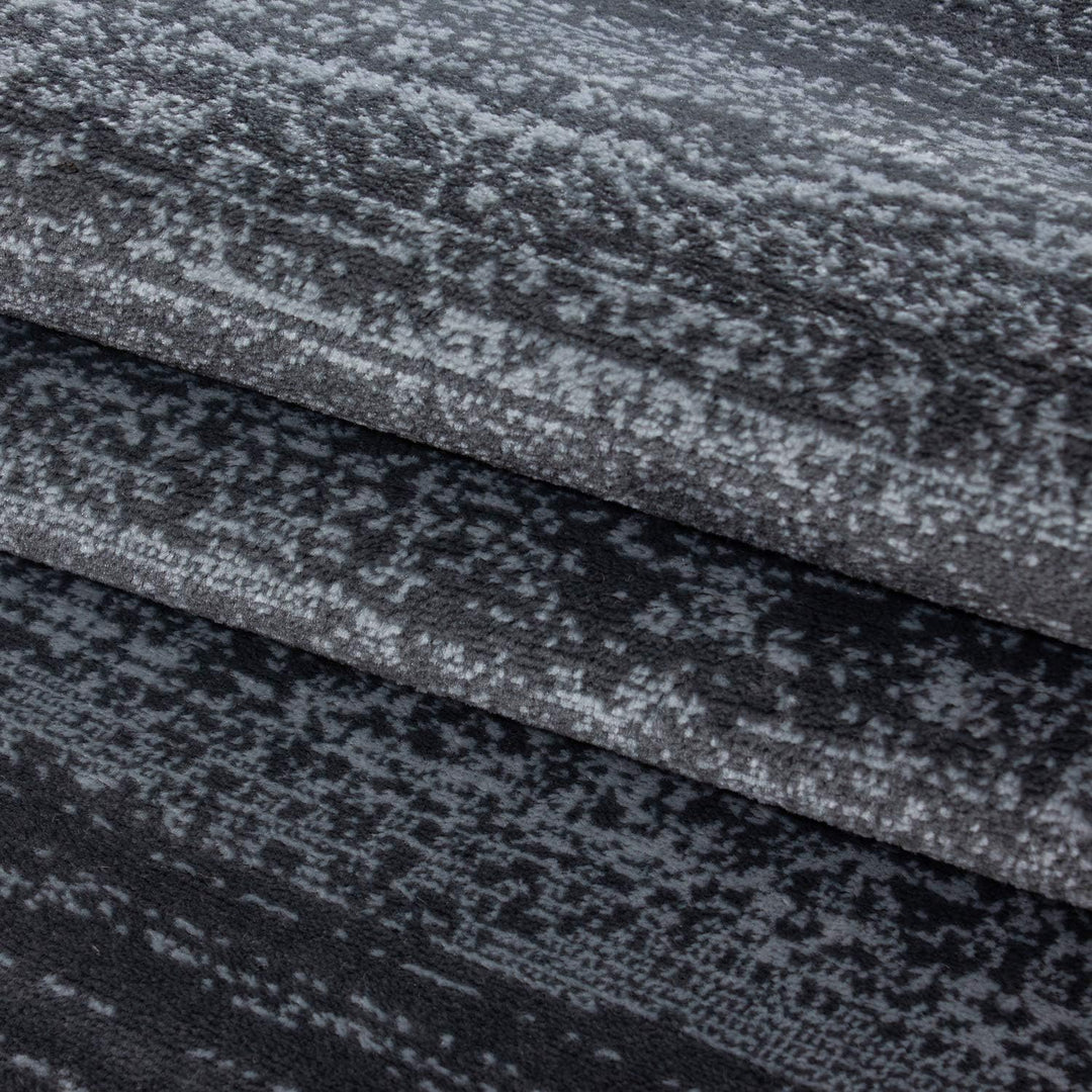 Carpetsale24 Teppich Wohnzimmer Unicolor - Einfarbig Grau Meliert 240 x 340 cm - Kurzflor Teppich Sc