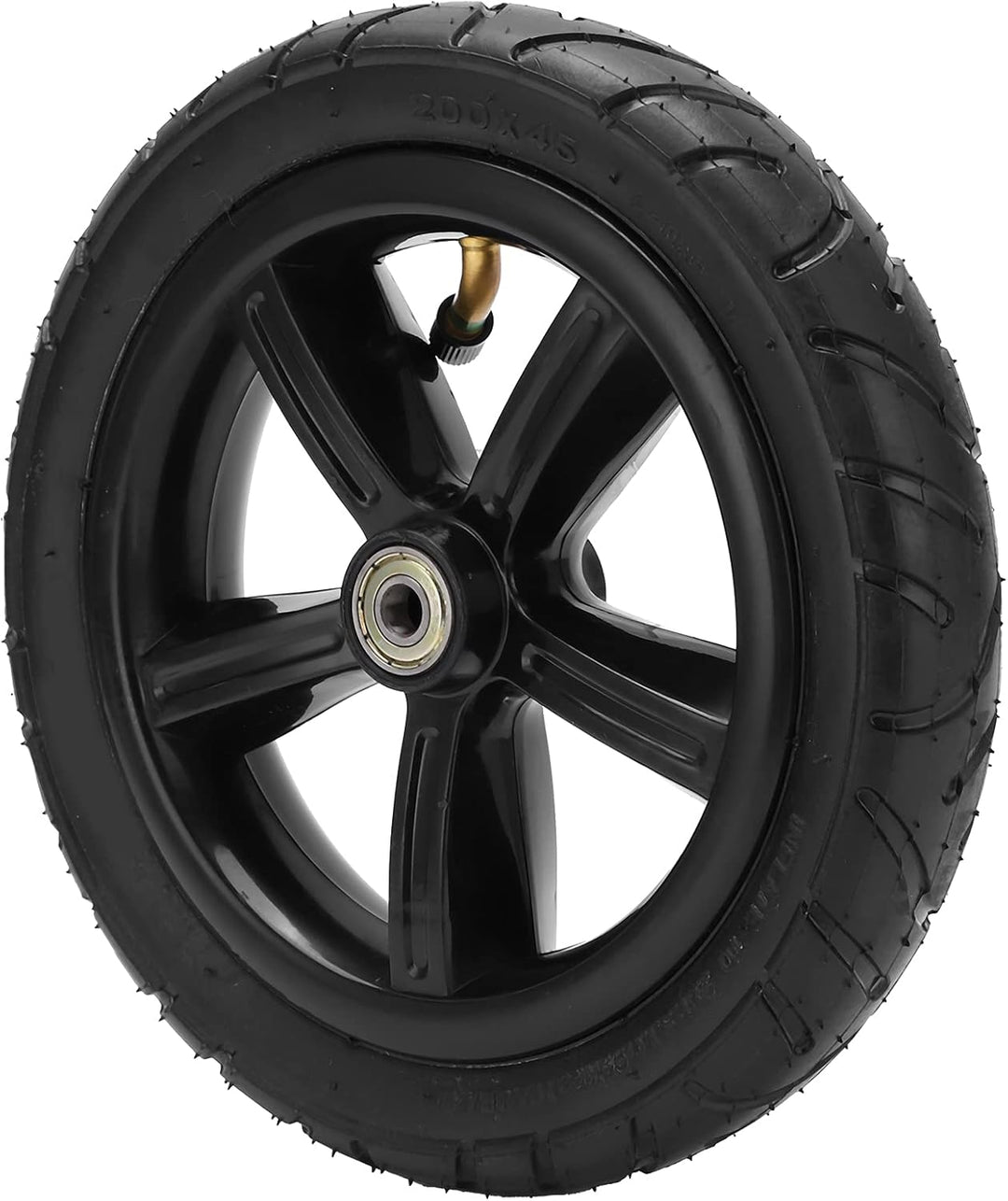 CUEI Scooter-Luftrad, 8 Zoll 200 x 45 aufblasbarer Luftreifen mit Schlauch, Rutschfester, verschleis