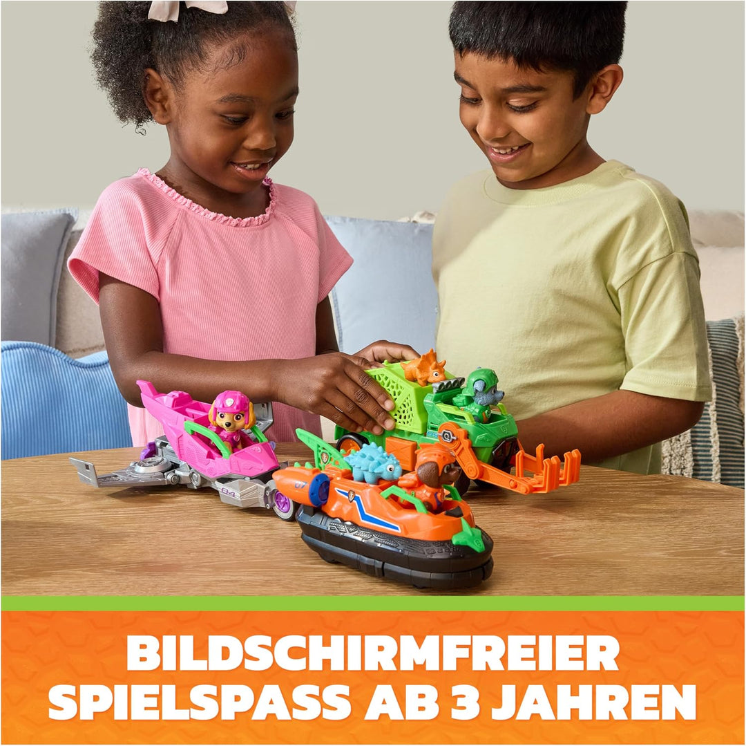 PAW PATROL: Der Dino Film, Zumas Dino-Rettungs-Hovercraft, Luftkissenbot mit Zuma-Figur und Dino-Fre