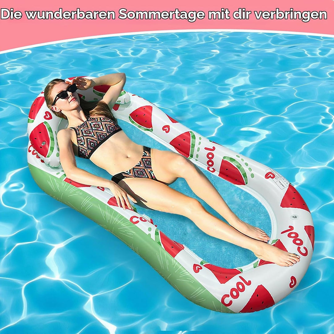 Schwimmmatte Netz, Shyllin Poolliege, Tragbar und Langlebig, Wasser HäNgematte, Geeignet zum Fotogra