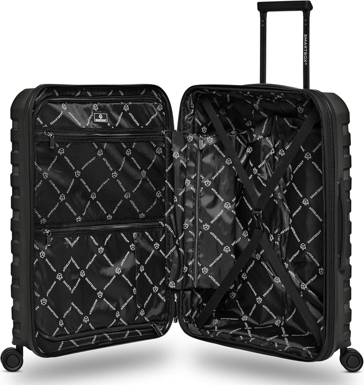 SMARTBOX Hartschalen Koffer-Set 3-teilig | mit Dehnfalte erweiterbar um 3 cm | aus hochwertigem, lei