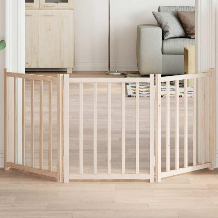vidaXL Hundetor 3-TLG., Hundegitter Faltbar Pflegeleicht, Schutzgitter für Wohnzimmer Küche Treppe,