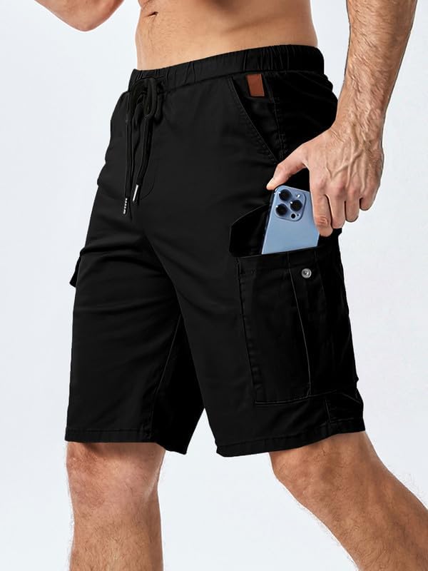 Elegancity Kurze Hosen Herren Cargo Shorts Freizeithose | Sommer Chino Shorts Mit 6 Taschen,Kurze Ca