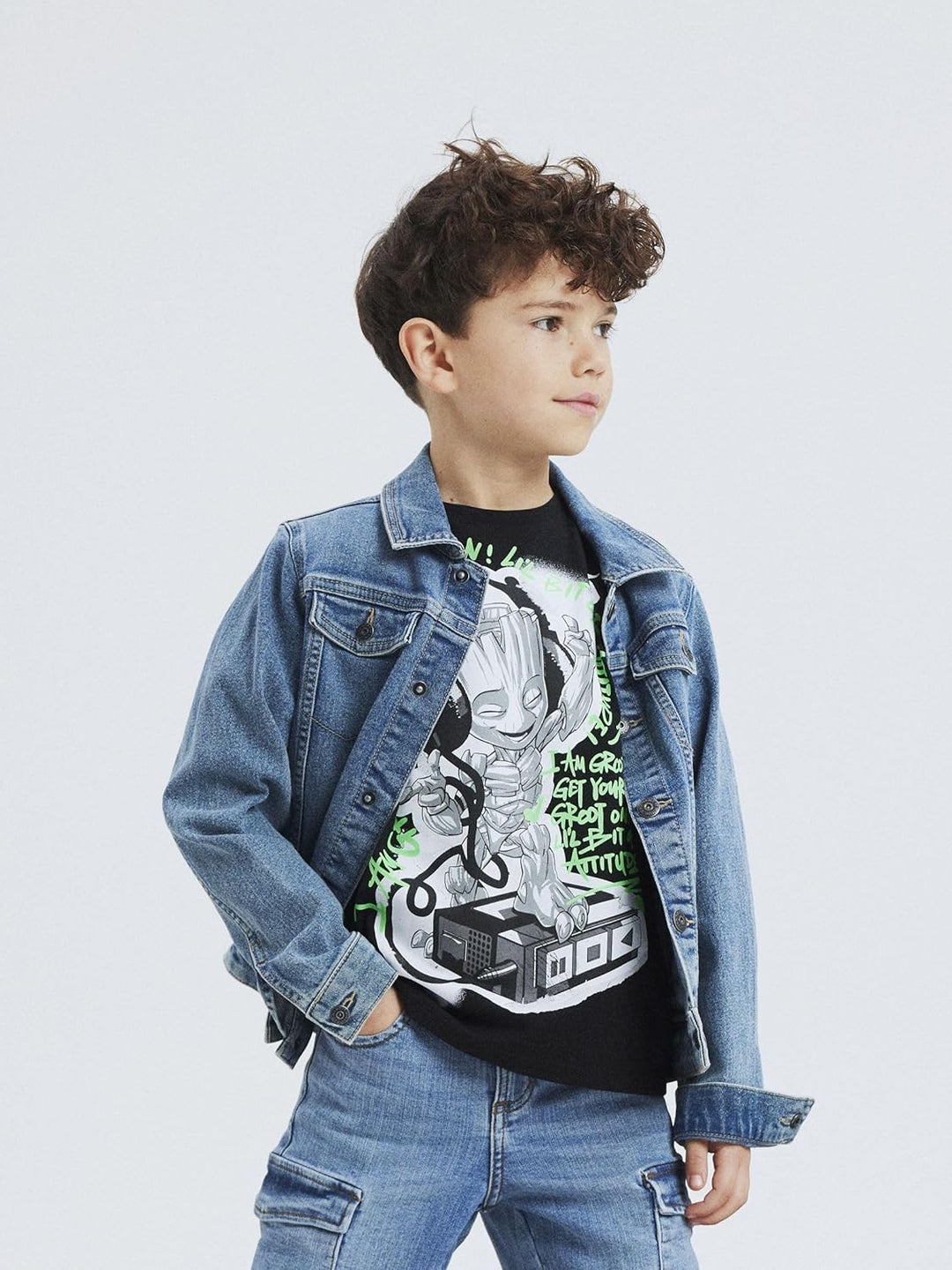 NAME IT boy Jeansjacke Klassische 98 Medium Blue Denim, 98 Medium Blue Denim