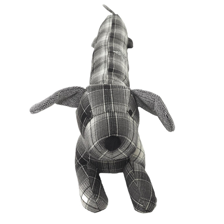 Linnea Zugluftstopper aus Polyester, kariert, Kollektion Dog Retro, Grau