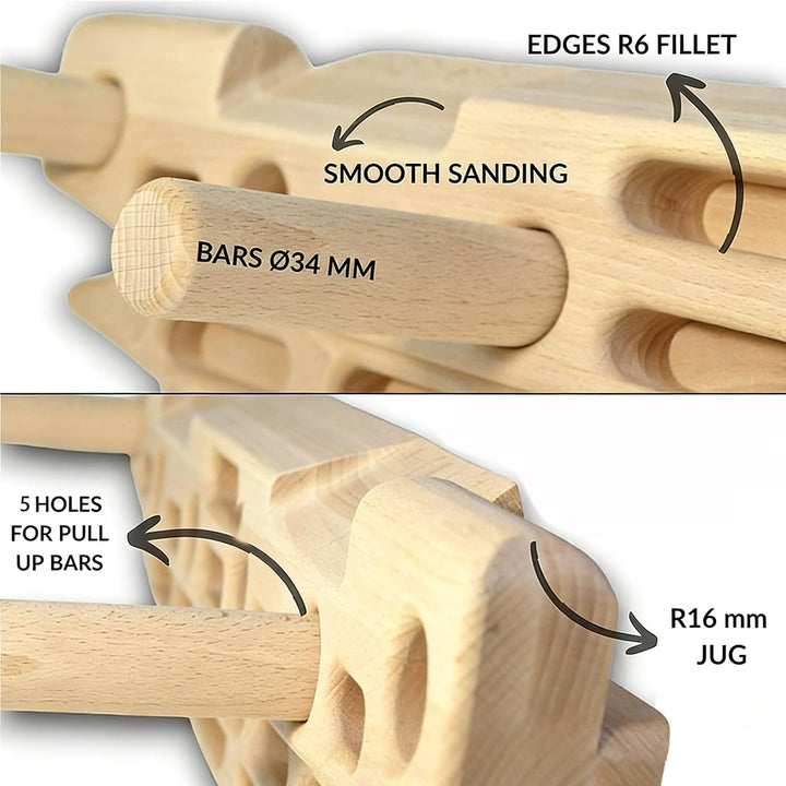 Hangboard,Fingerboard Klettern,Hangboard Türrahmen,Kletterboard,Als Klettergerüst Und Klimmzugstange