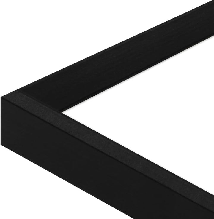 WANDStyle Bilderrahmen 30x30 Schwarz, Vintage Bilderrahmen Holz, hochwertiger Holzbilderrahmen, Post