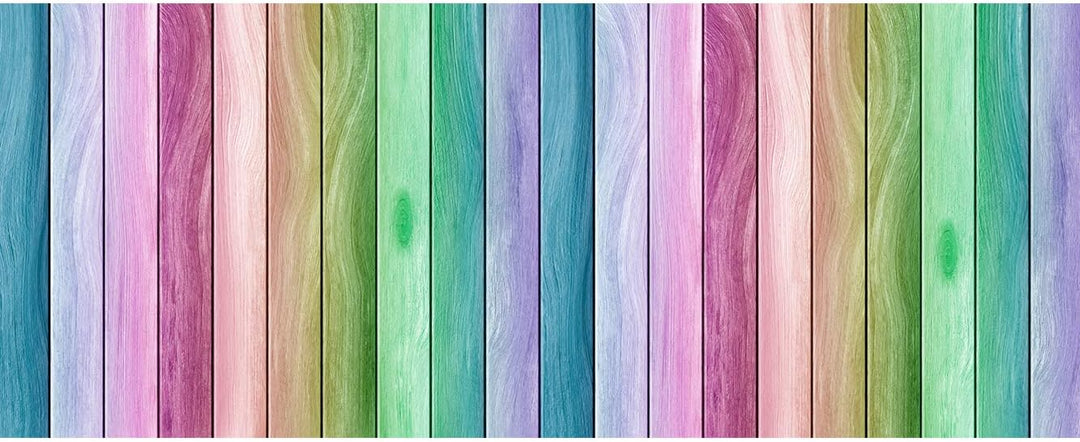Oedim Kopfteil für Betten, PVC, Textur Holz, Regenbogen, 115 x 60 cm, erhältlich in verschiedenen Gr