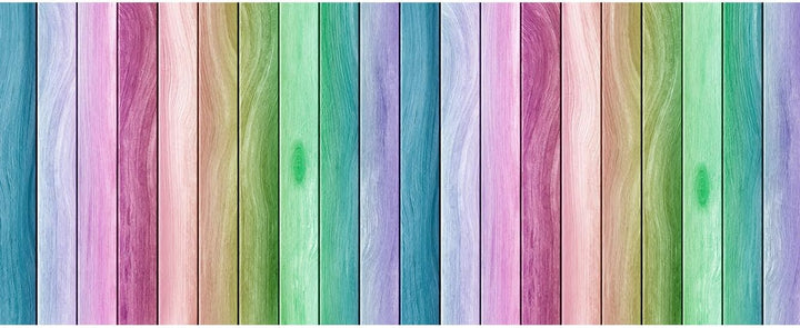 Oedim Kopfteil für Betten, PVC, Textur Holz, Regenbogen, 115 x 60 cm, erhältlich in verschiedenen Gr