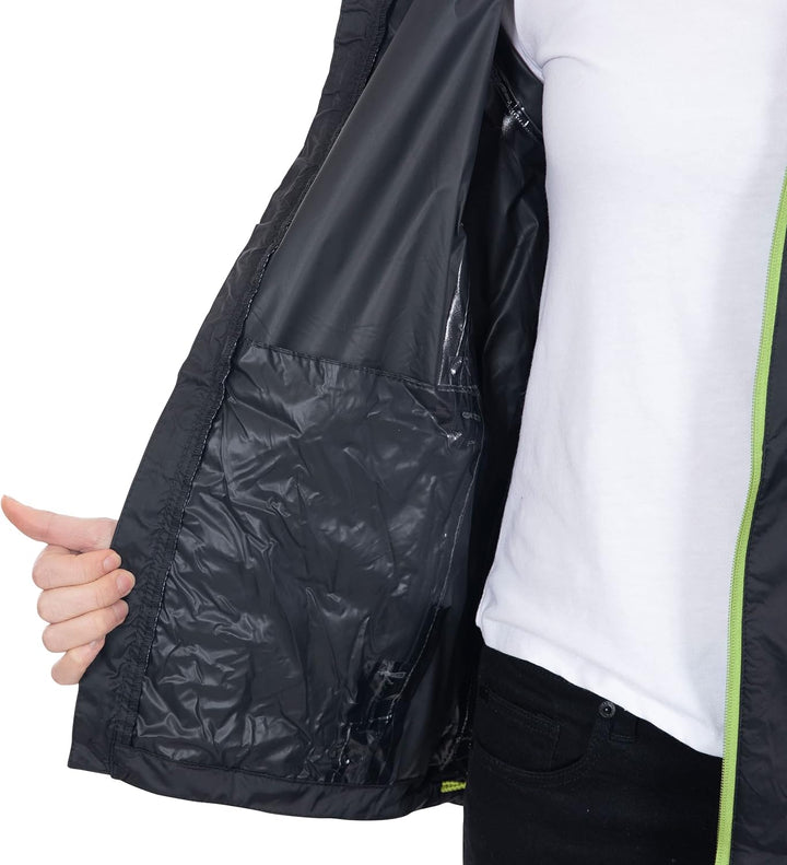 Trespass Unisex Qikpac Jacket Kompakt Zusammenrollbare Wasserdichte Regenjacke (1er Pack) L Schwarz