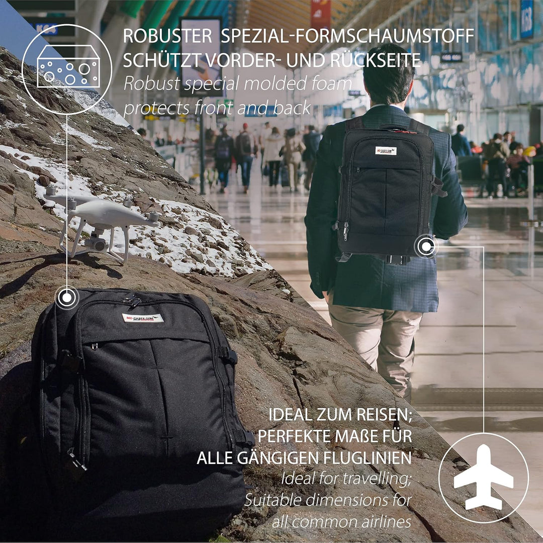 Professioneller Rucksack speziell passend für DJI Avata Combo - Fly More Set - Made in Germany