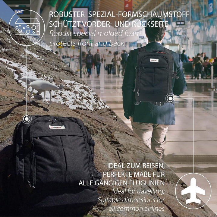 Professioneller Rucksack speziell passend für DJI Avata Combo - Fly More Set - Made in Germany