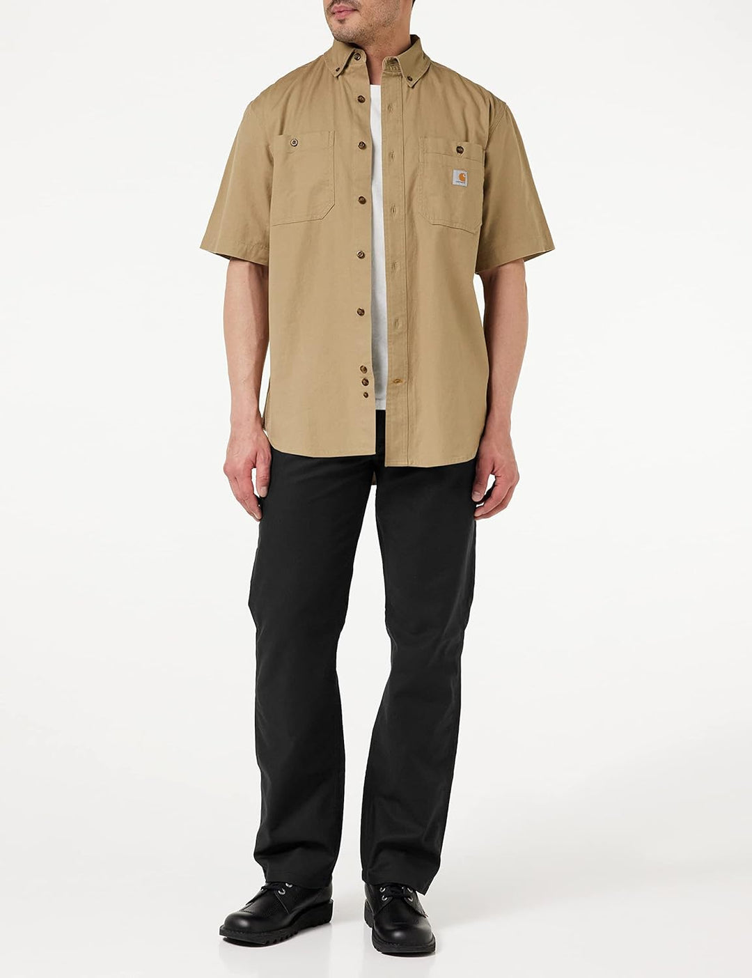 Carhartt Herren Rugged Flex Straight Fit Canvas 5-Pocket Tapered Work Pant 30W / 34L Schwarz, 30W /