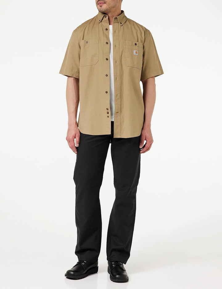 Carhartt Herren Rugged Flex Straight Fit Canvas 5-Pocket Tapered Work Pant 30W / 34L Schwarz, 30W /