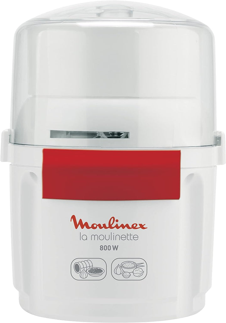 Moulinex AR6801 Chopper & Blender La Moulinette 800 W + Blender Double Blade Edelstahl 200 g und 750