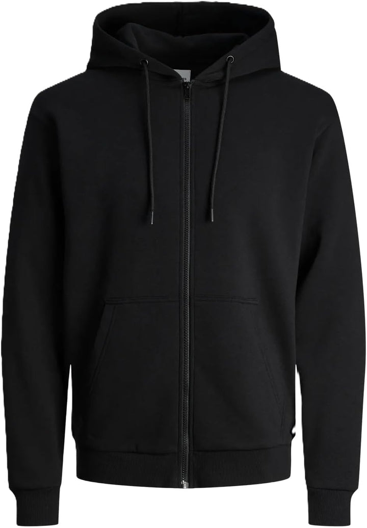 JACK &amp; JONES Jungen Jjebradley Zip Hood Noos Veste Sweat-Shirt L Black (Schwarz), L Black (Schwarz)