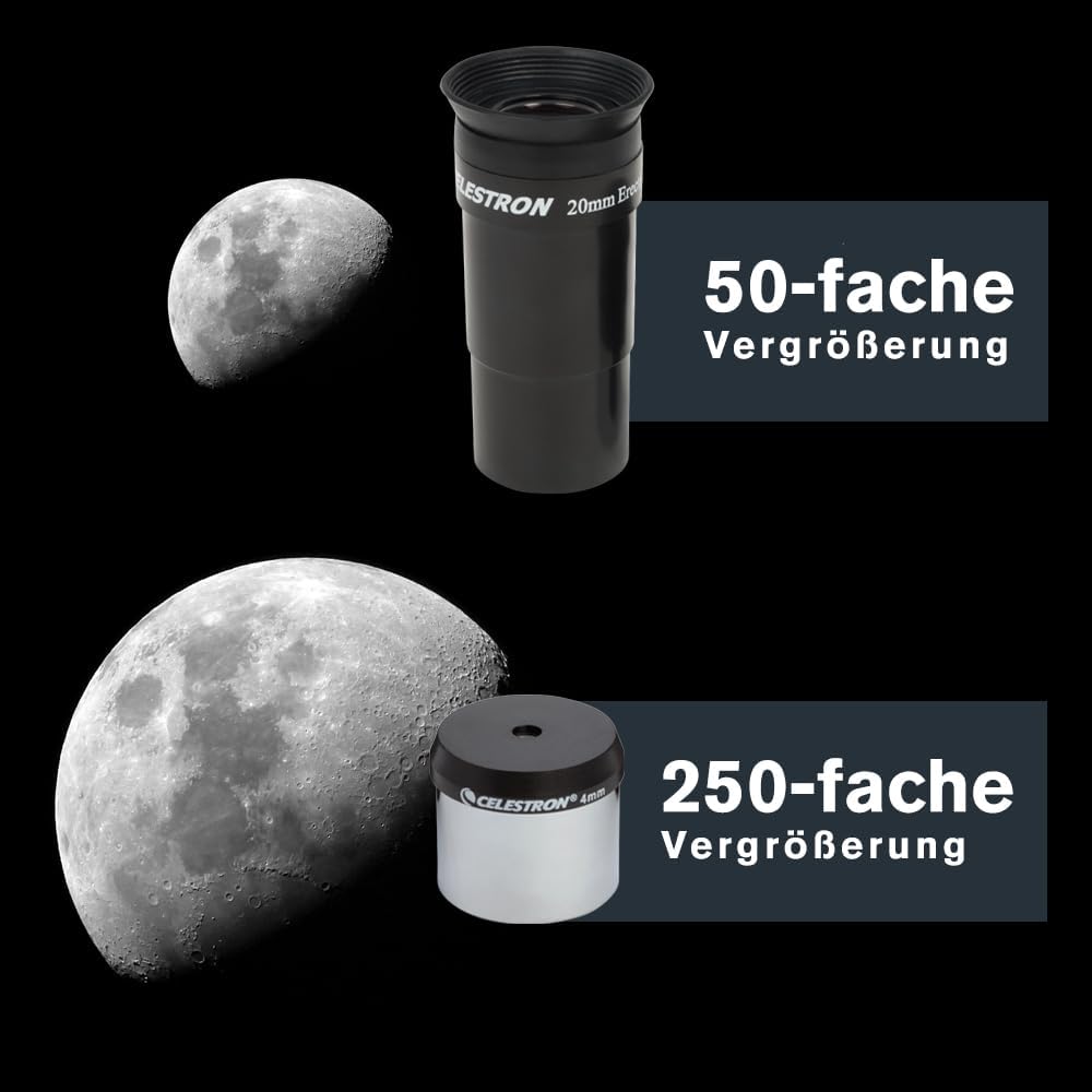 Celestron 21049 PowerSeeker 127EQ Spiegelteleskop, Schwarz PowerSeeker 127EQ Reflektor, PowerSeeker