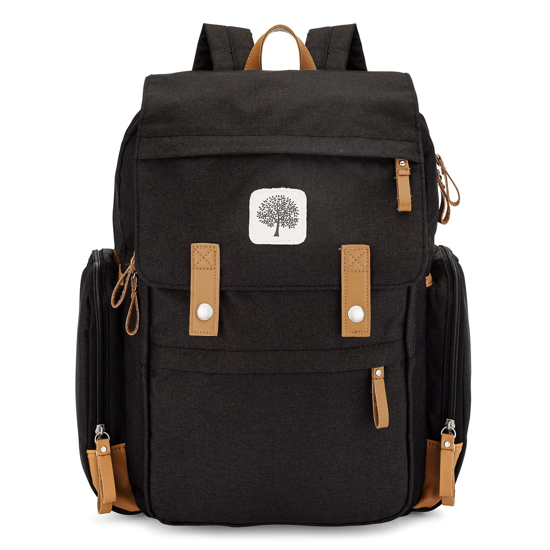 Parker Baby Wickelrucksack – grosse Wickeltasche mit isolierten Taschen, Kinderwagengurten und Wicke