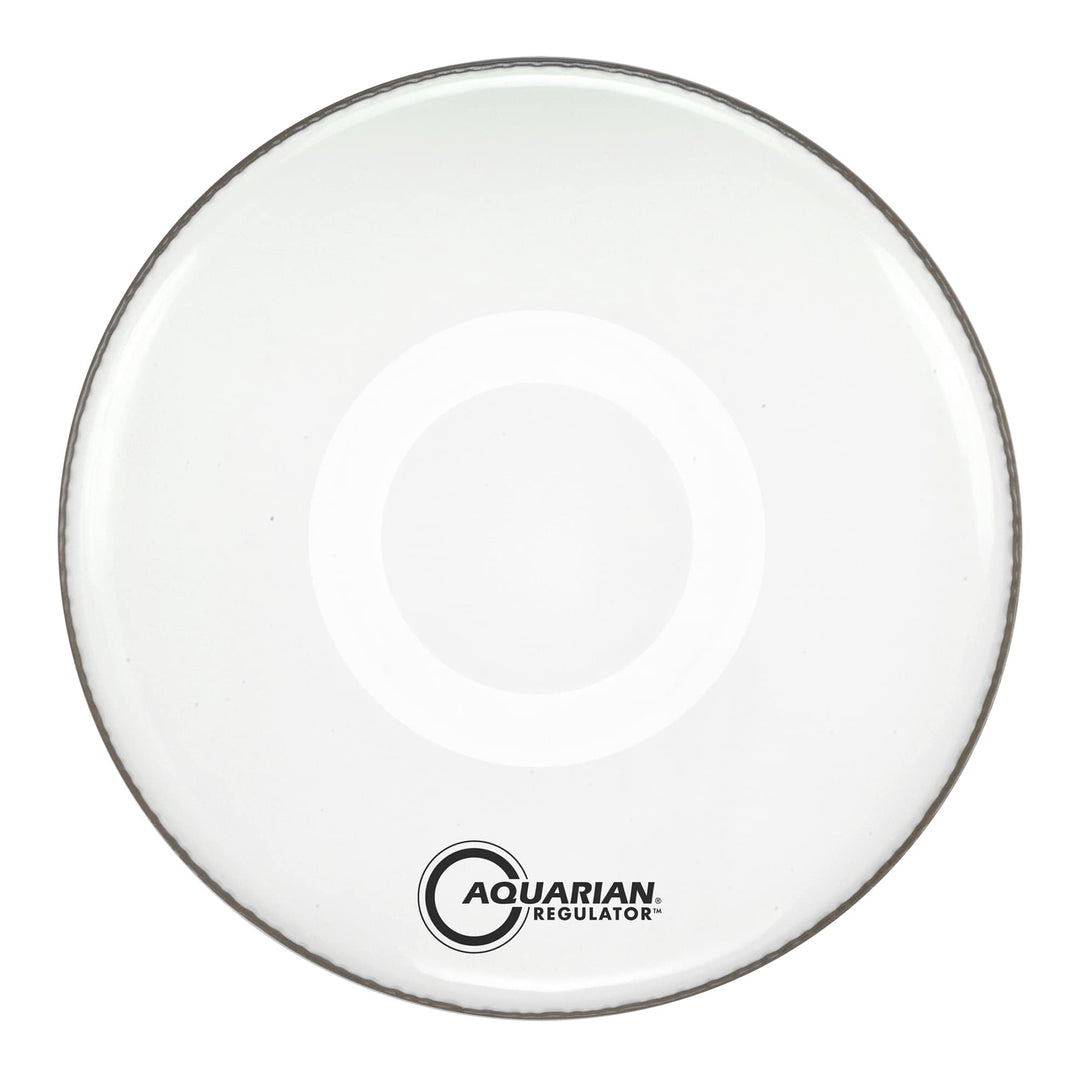 Aquarian RF22W Regulator Series - 22 inch Bass Drumhead - White - W/Ring Weiss 22 Inch Bass, Weiss 2
