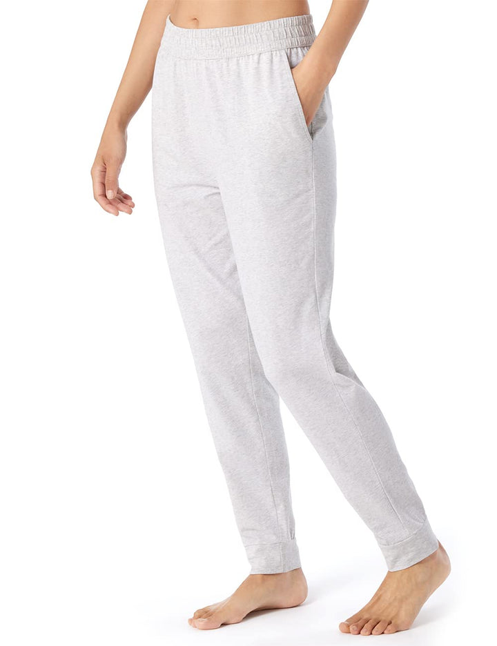 Schiesser Damen Schlafhose Lang Baumwolle-Mix + Relax Pyjamaunterteil, Grau-mel._179266