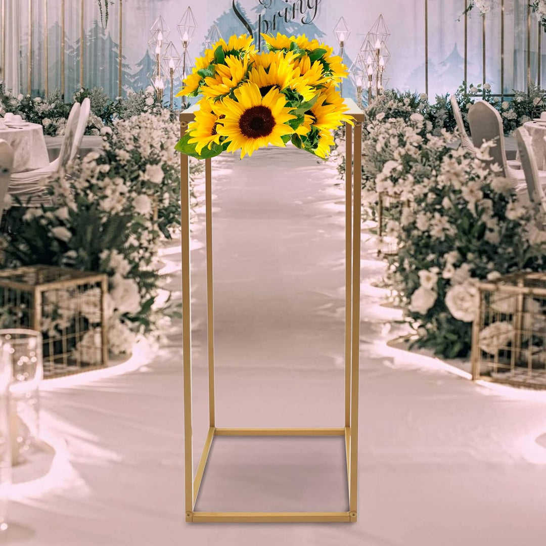 SABUIDDS 10er Set aus Metall Blumenständer Gold Pflanzenständer Moderne Blumentopfständer Pflanzenre