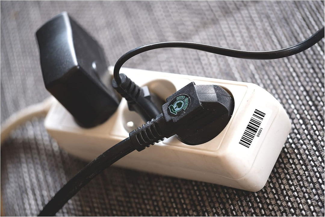 Barcodeetiketten 1-1000 DGUV Prüfung Barcode Etiketten fortlaufend 5-stellig 1.000 Stck Strichcode E