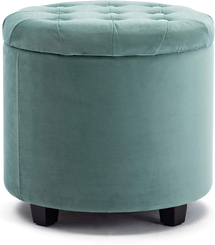 HNNHOME Sitzhocker mit Stauraum, Sitzwürfel mit Deckel, Sitztruhe, Fussbank Truhen Aufbewahrungsbox,