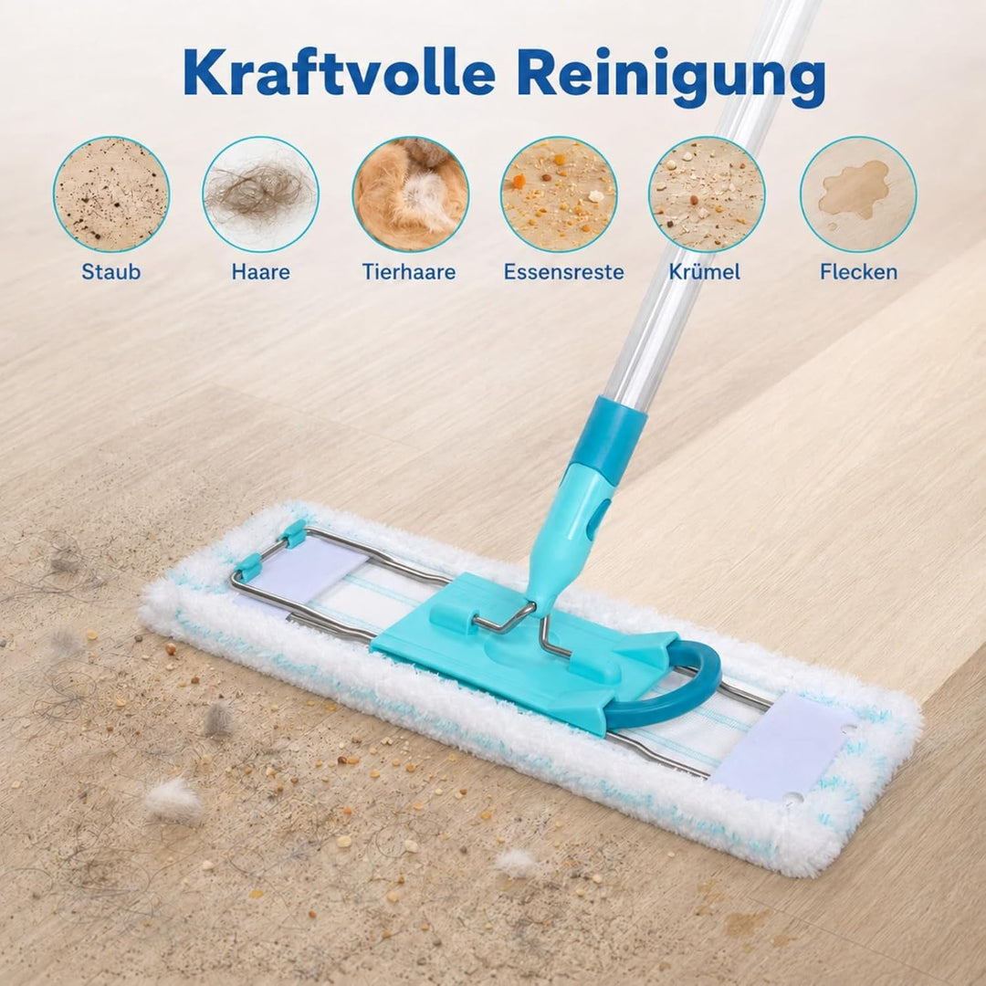 3 Stück Ersatzbezug für Leifheit Bodenwischer Profi XL Micro Duo / Profi XL Cotton Plus, Mikrofaser