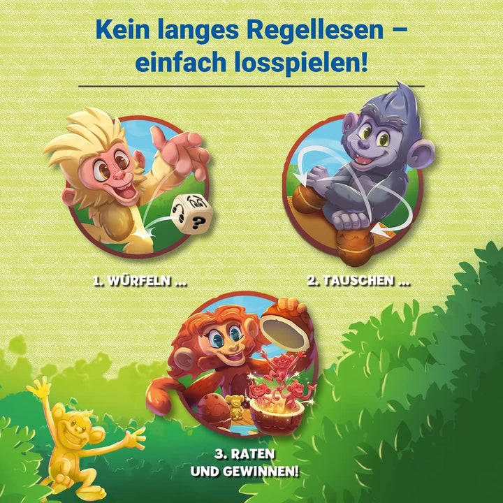 Ravensburger 20897 - Coco Crazy, Brettspiel ab 5 Jahren, Familienspiel für Kinder und Erwachsene, Me