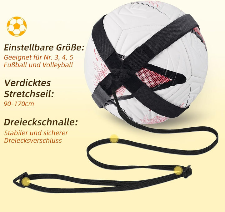 Sportout Fussball/Volleyball/Rugby Kick Throw Trainer Solo Fussball Trainingszubehör Kinder Fussball